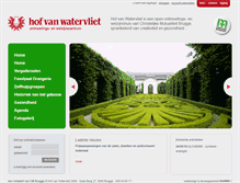 Tablet Screenshot of hofvanwatervliet.be